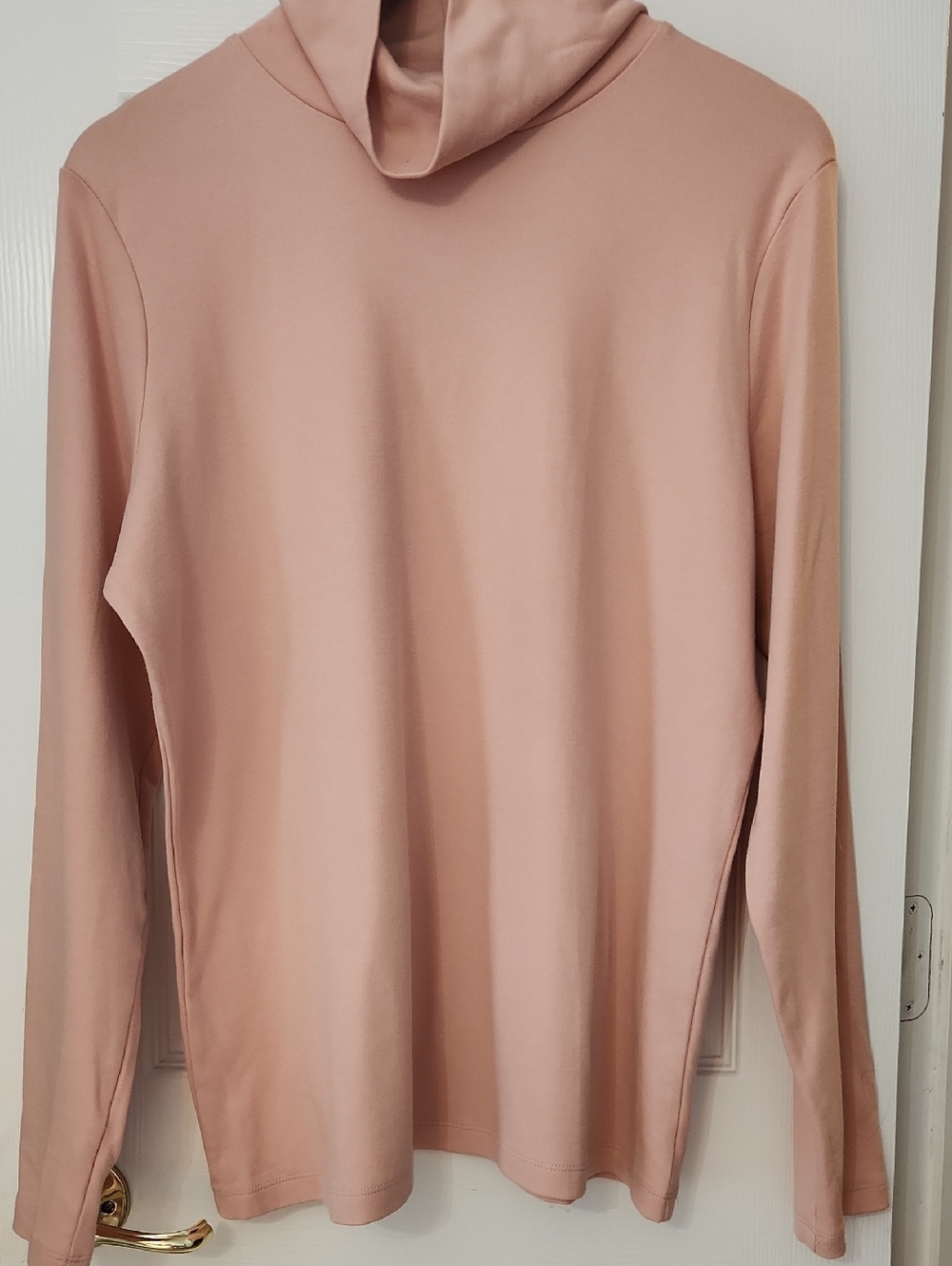 St. John's Bay Dusty Rose /Blush Turtleneck Tee